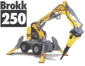 A Brokk 250 bontgp a betonvgs s betonfrs egyik legfontosabb munkaeszkze